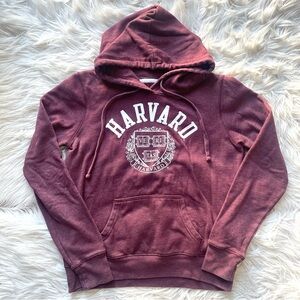 Harvard University College Collegiate Crimson Pullover Hoodie Sweatshirt M